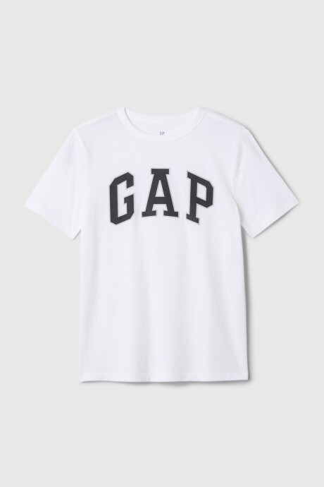 Remera Logo Gap Niño New Off White Opt1