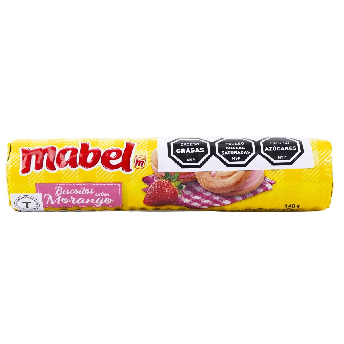 Galleta rellena Mabel 140g frutilla 