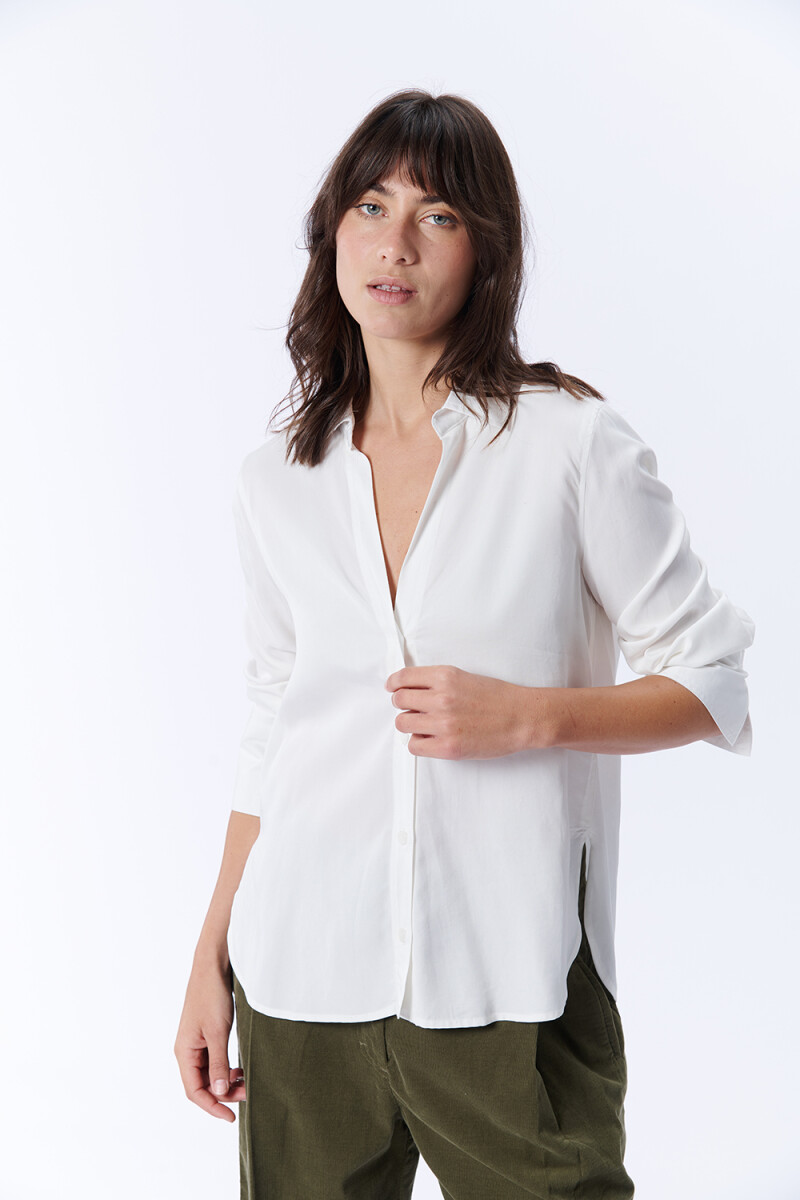 Camisa manga larga laboral Crudo