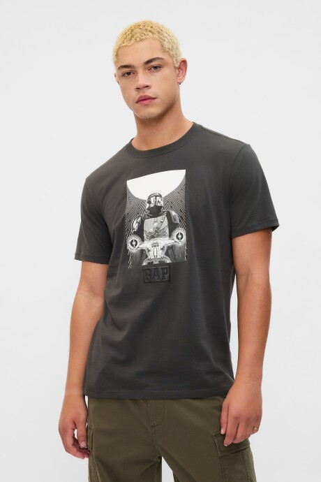 Remera Star Wars Logo Gap Hombre Flint Grey