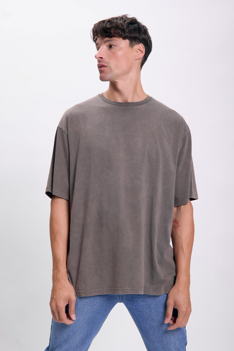 Remera oversize - Gris Oscuro 