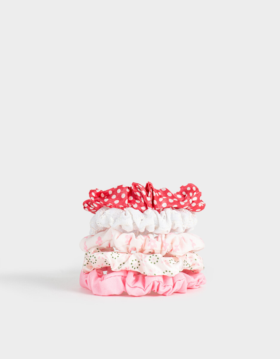 Set De Scrunchies Estampadas 