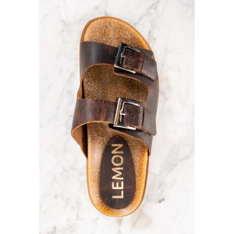 Sandalia Cuero Chocolate