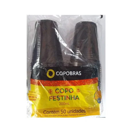 Vasos Descartable Copobras 200 ml x 50 Color Negro