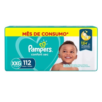 Pañales Pampers Confort Sec Talle Xxg 112 Uds. Pañales Pampers Confort Sec Talle Xxg 112 Uds.