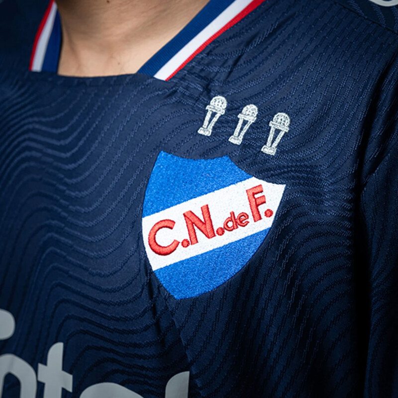 Camiseta Infantil Umbro de Nacional Oficial Junior Azul Marino