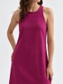 Vestido Risu Fucsia Oscuro