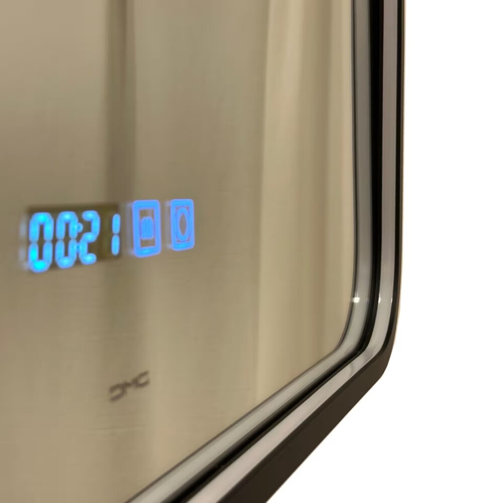 Espejo LED 60x80 cm negro con desempañador cinta led silicona Espejo Led 60x80 Cm Negro Con Desempañador Cinta Led Silicona