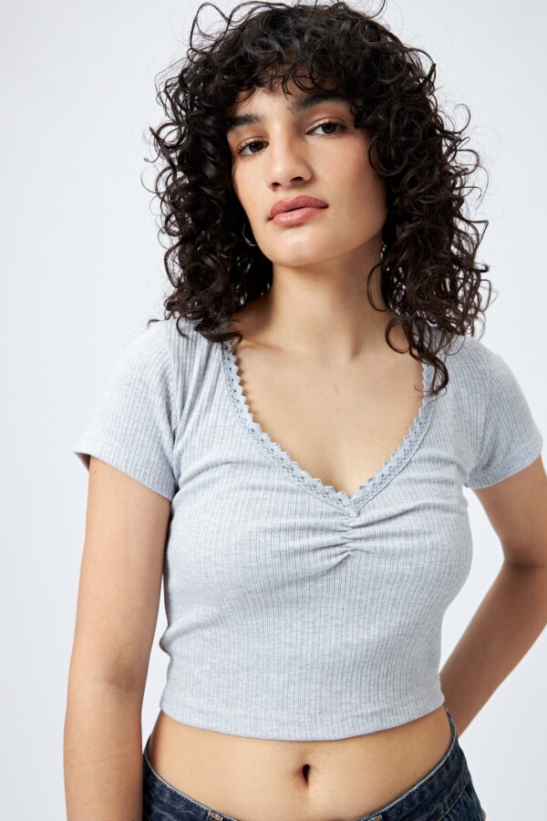 REMERA DANIRA Gris Melange