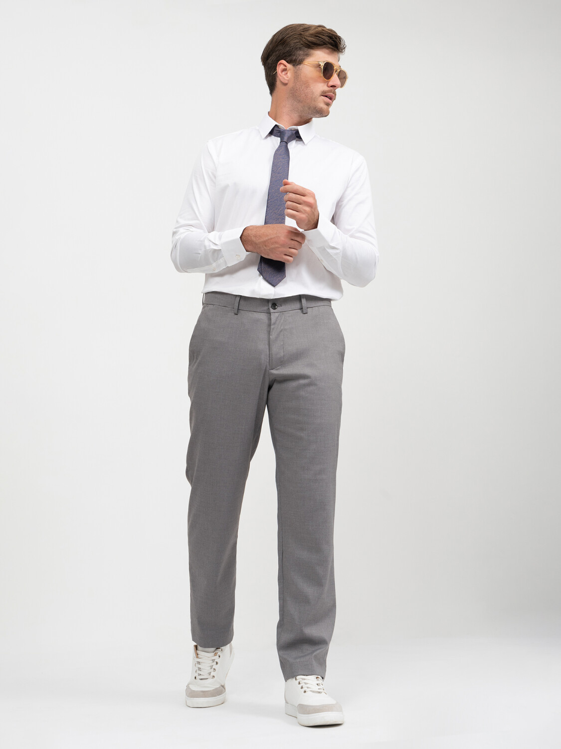 Pantalon sastre - gris de Hombre — Cuatroases