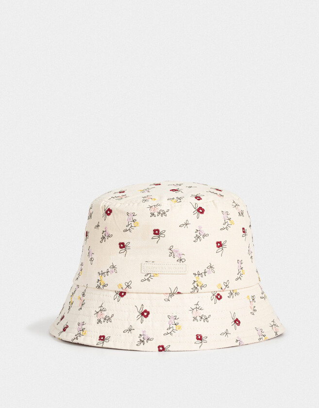 Sombreros Flores Piluso Bordado Florcitas - Estampado Flores