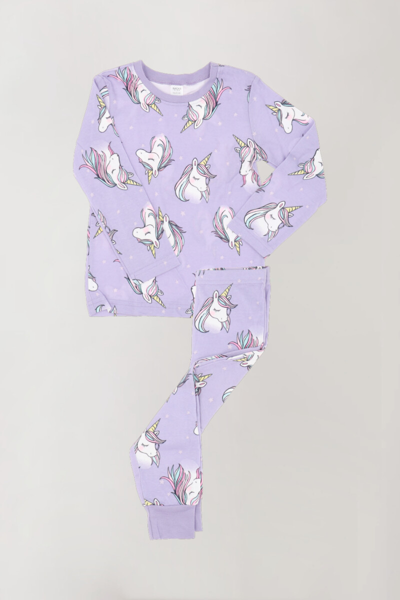 Pijama unicorns - Lila 