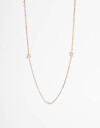 Collares Cortos Strass Collar Doble Vuelta Con Flores - Dorado