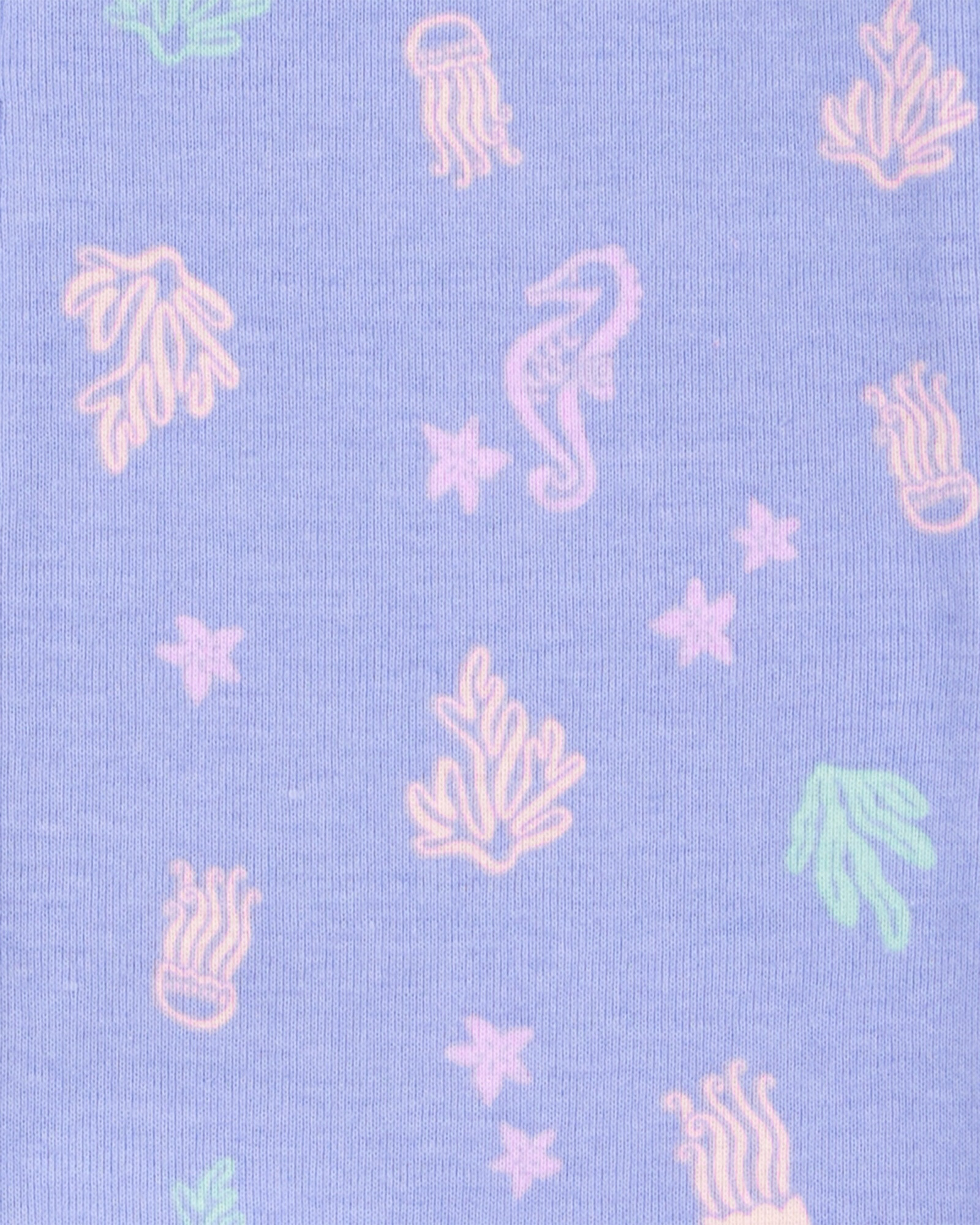 Pijama una pieza de algodón, diseño marino Sin color