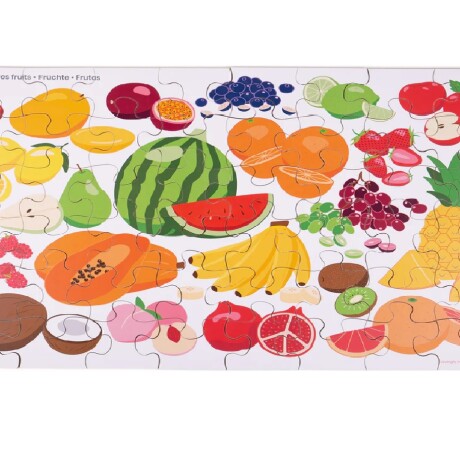 Puzzle madera frutas