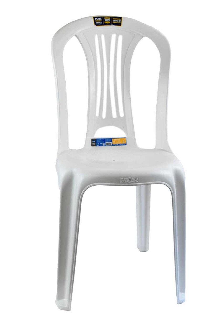 SILLA PLASTICO BISTRO BLANCA MOR 