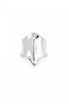 ANILLO DE ALEACIÓN DE METALES BAÑADO EN PLATA DE LEY FORMA MANTARRAYA Anillo