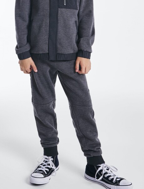 PANTALÓN DE FELPA INFANTIL - GRIS GRIS