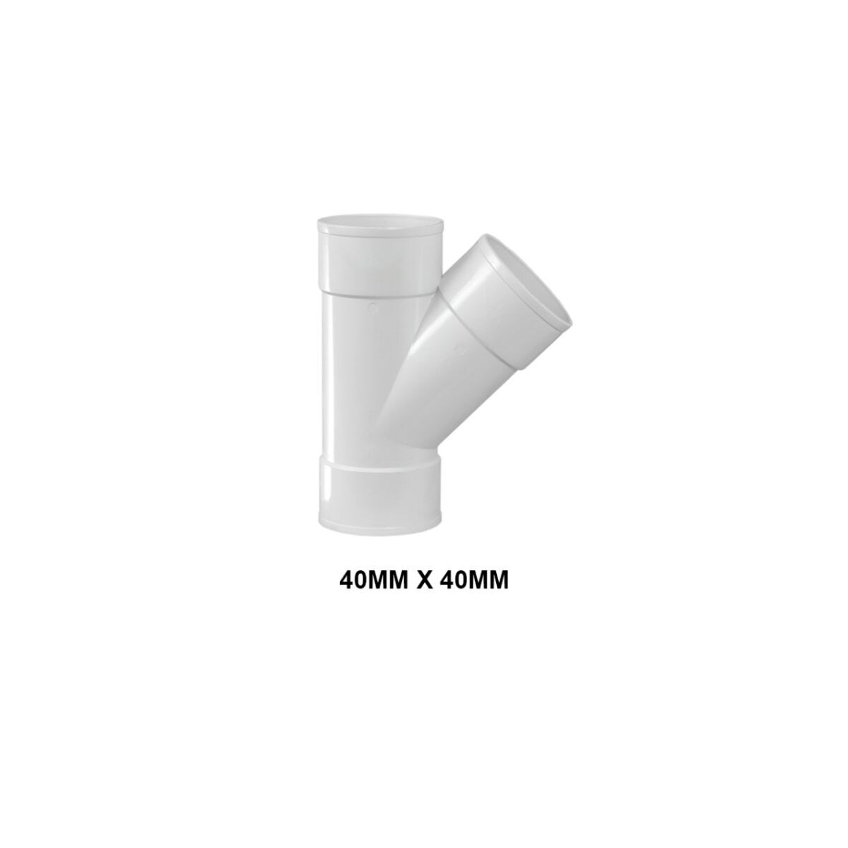 RAMAL Y PVC 40 X 40MM 3,2MM HH TIGRE Ramal Y Pvc 40 X 40mm 3,2mm Hh Tigre