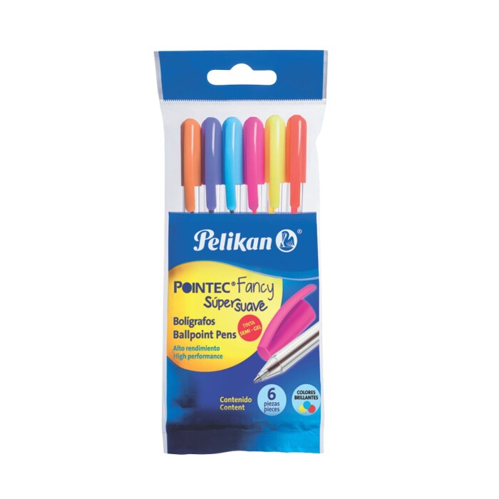 PELIKAN BOLIGRAFO POINTEC SURT COLORESX6 única