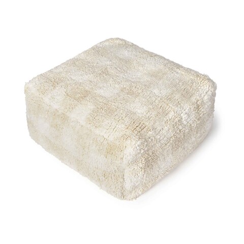 Pouf lavable - Vichy Ivory