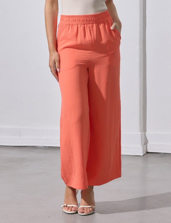 Pantalon Wide Leg Solid CORAL