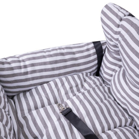 CAMA AUTO TELA BLANCO RAYAS 372128