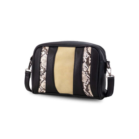 Bandolera Sintra Negro, Reptil, Arena