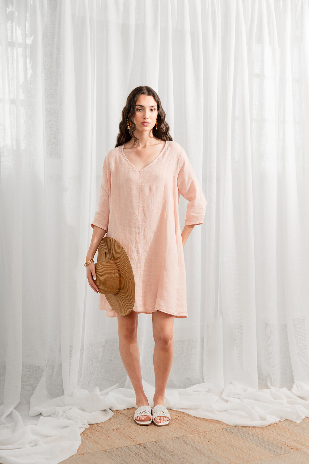 Vestido Certaldo Rosa Viejo