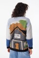 Cardigan Petra House Estampado