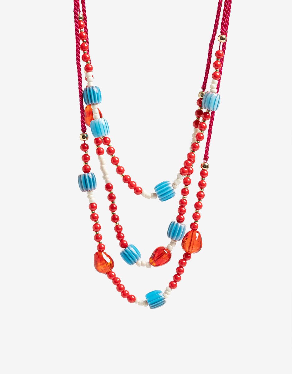 Collar Corto Beads Color 