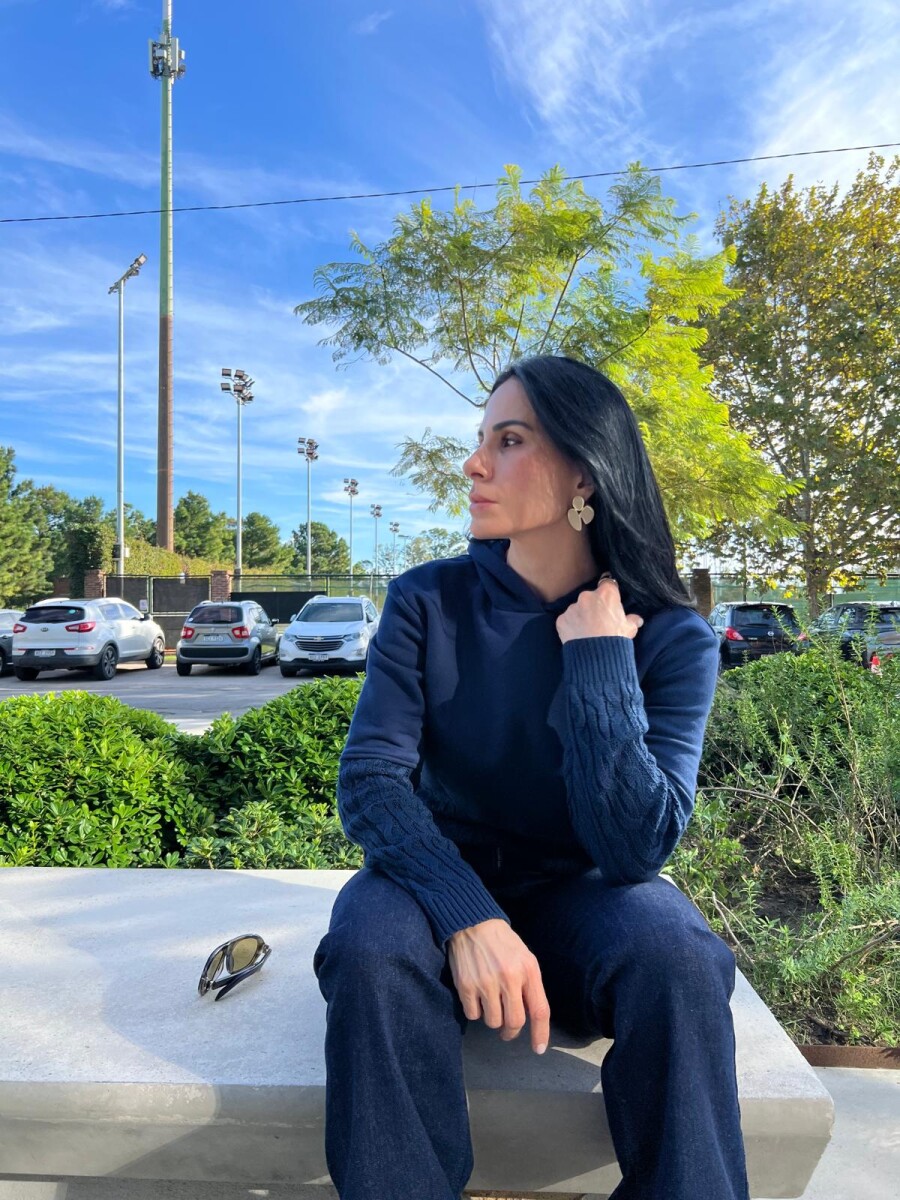 Buzo con capucha Regina - Azul 