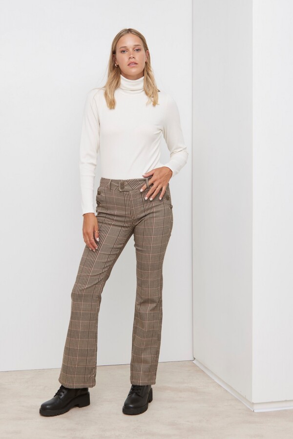 Pantalon Gales Botones TOSTADO/MULTI
