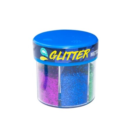 Brillantina Campus Pote 6 Colores 60 grs Metalico