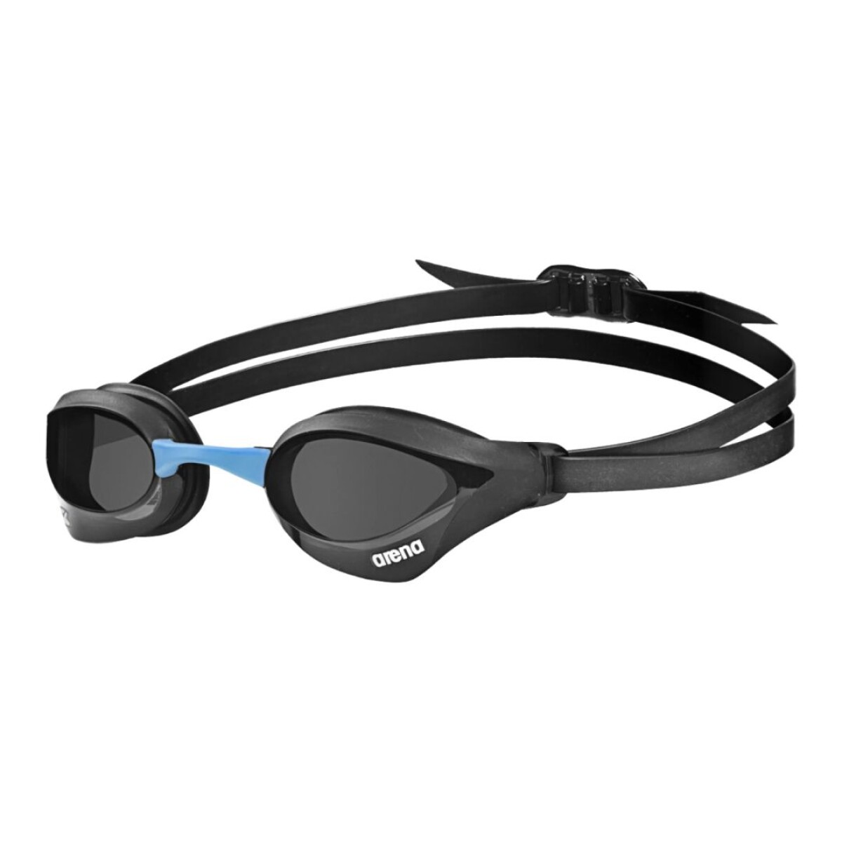 Lentes De Natación Competición Adultos Arena Cobra Core Swipe Goggles - Ahumado y Negro 