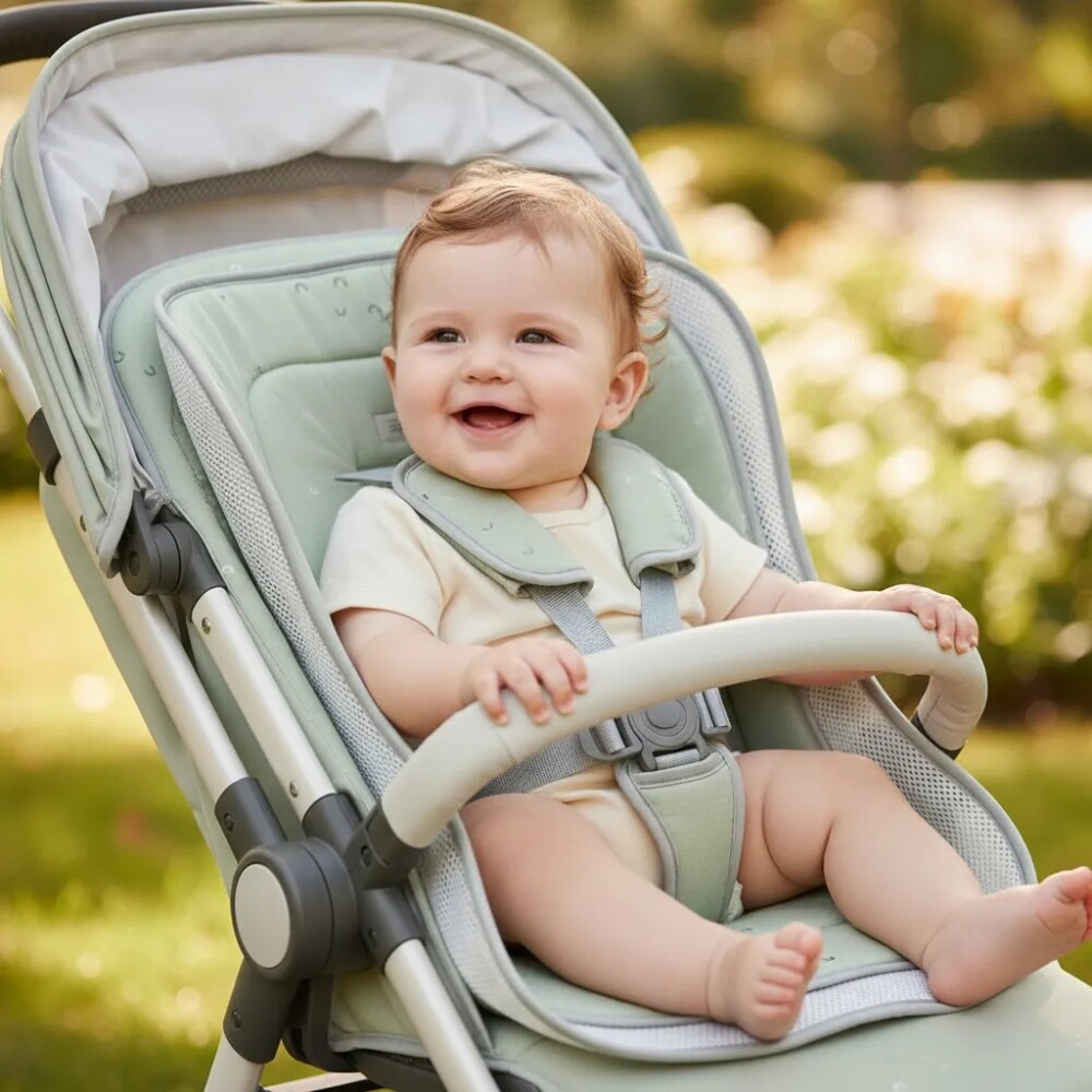 Colchon kikkaboo para coche universal verde