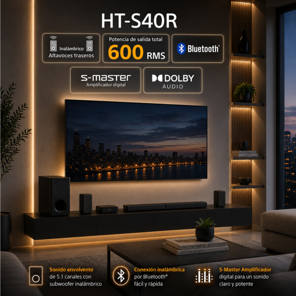 Barra De Sonido Sony Ht-s40r BARRA DE SONIDO SONY S40R