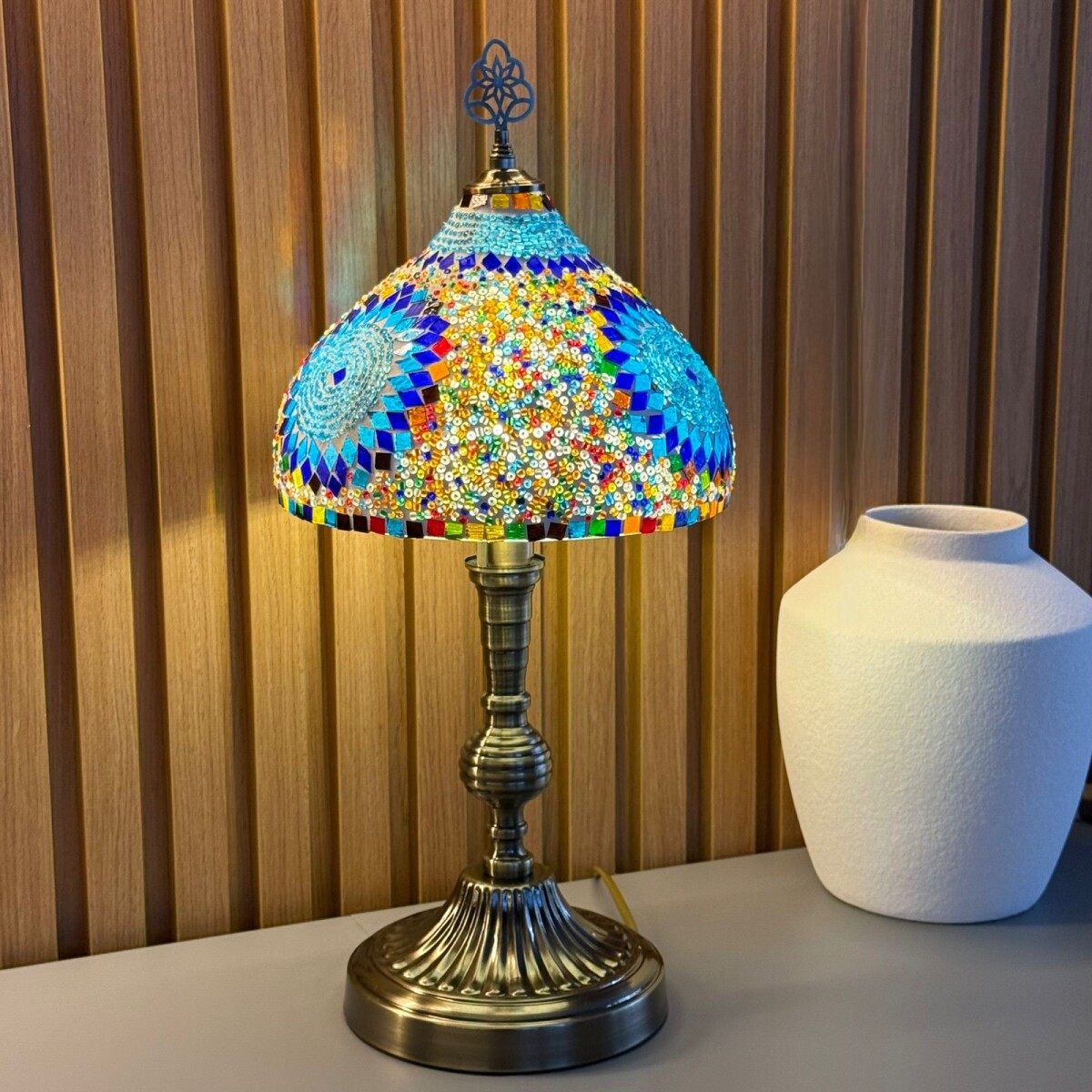 Lámpara De Mesa Turca / Marroquí Alto 51cm x Ø 25cm 