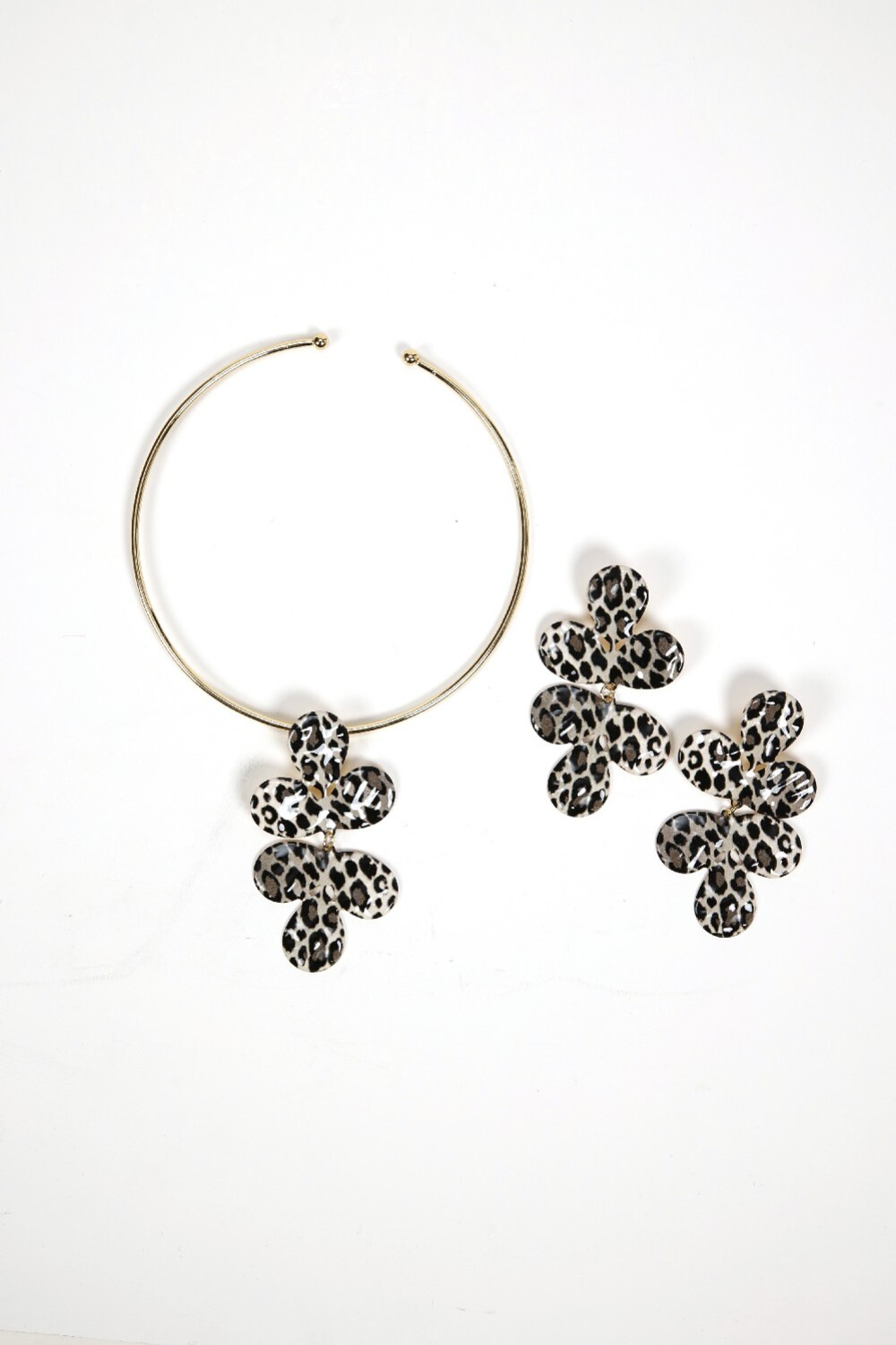 Collar Becky, Set Collar Y Caravanas Color Unico