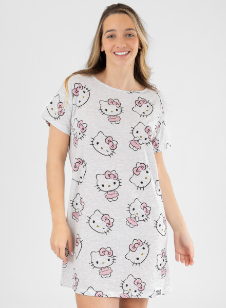 Hk pink bow dress Gris