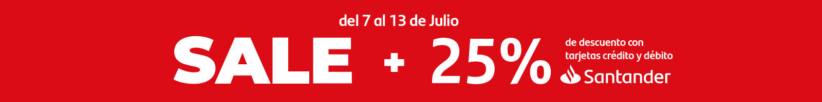 Sale + Santander con 25