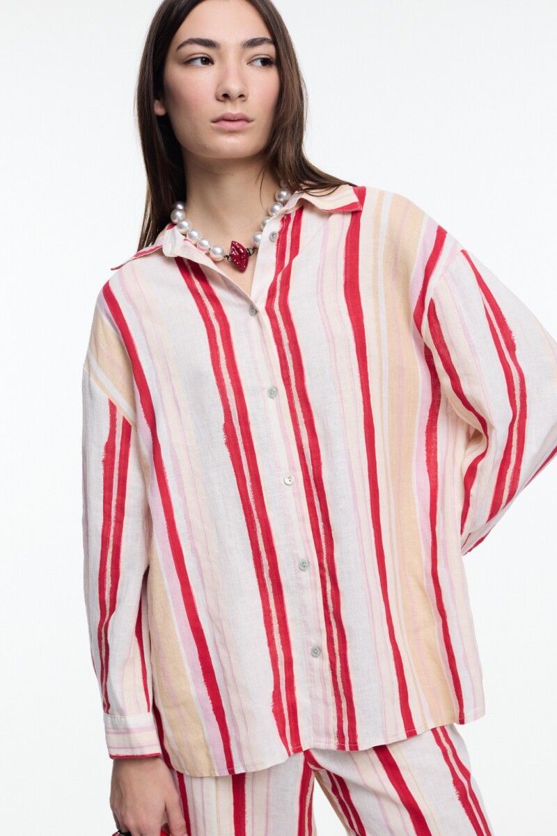 CAMISA ABERTURA Rojo