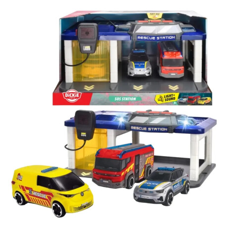 Estación De Rescate Sos Sonido Y Luz Autos Dickie Toys Estación De Rescate Sos Sonido Y Luz Autos Dickie Toys