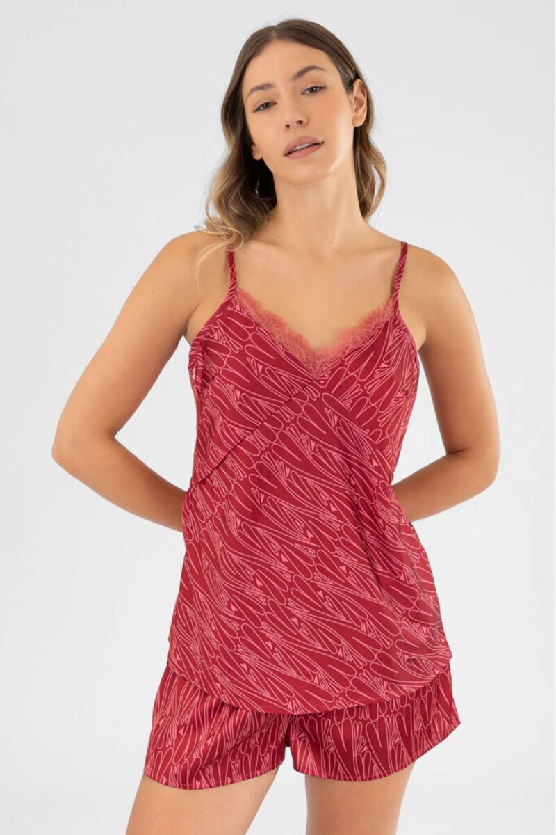 Pijama san valentin - Rojo 