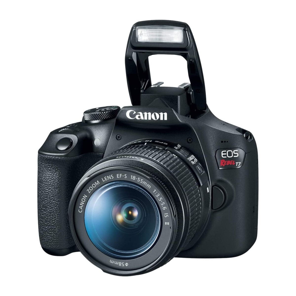Kit cámara digital canon rebel t7 (eos 2000d) + lente 18mm-55m 24mp Negro