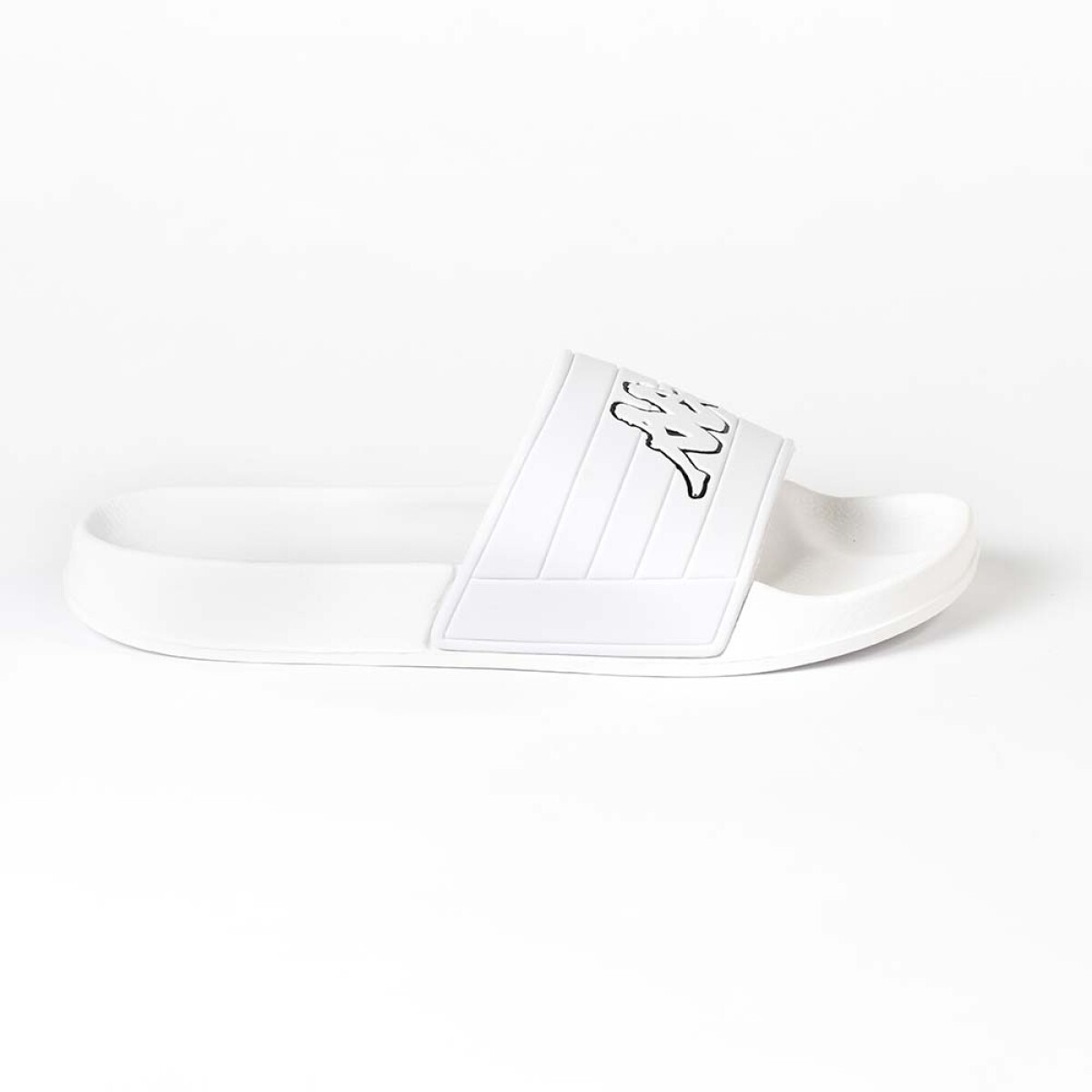Sandalias Logo Matese Unisex - White - Black 
