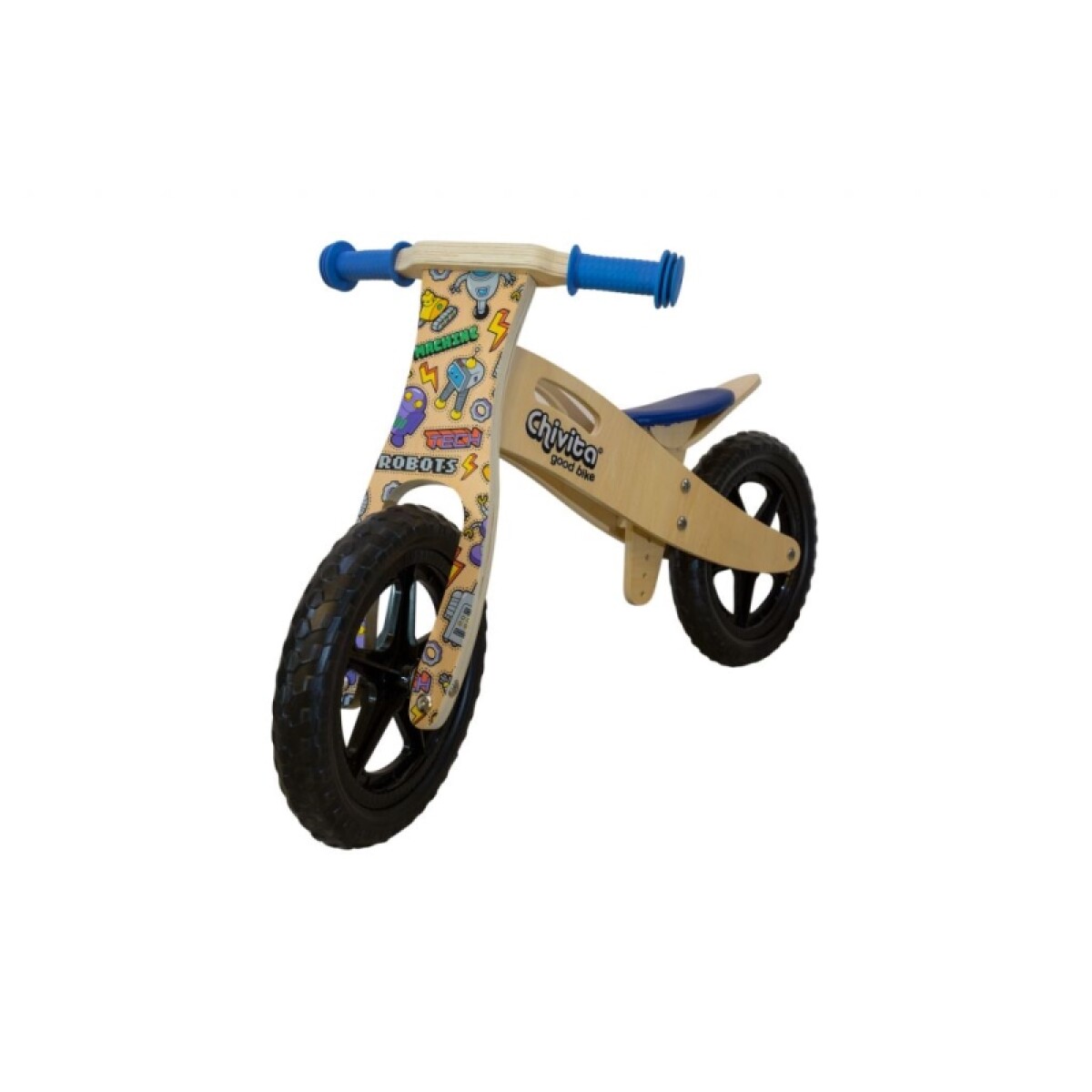 Bicicleta Bicicleta De Madera Chivita ( Balance ) - Azul 