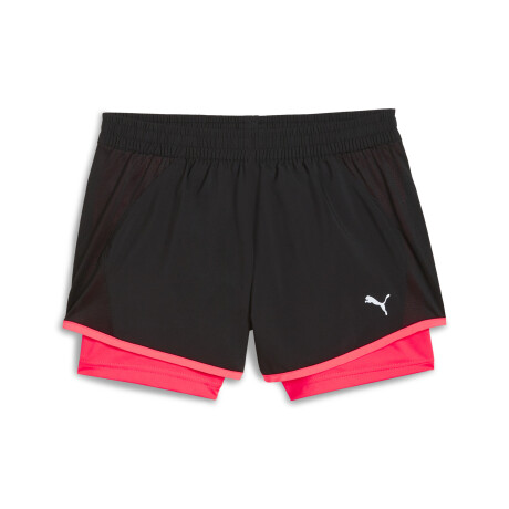 Run Fav.Velocity 2 in 1 Short W 52576351 Negro/fucsia