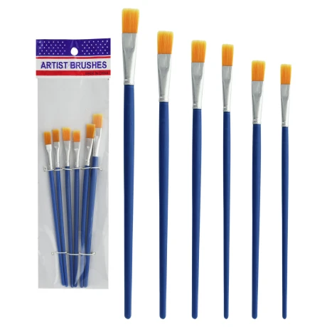 PINCELES X6PCS PUNTA CHATA PINCELES X6PCS PUNTA CHATA