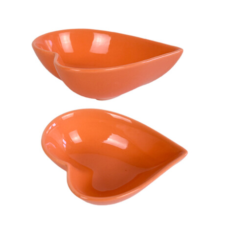 BOWL FORMA CORAZON CERAMICA COLOR ROSA 13X10.5X4CM BOWL FORMA CORAZON CERAMICA COLOR ROSA 13X10.5X4CM